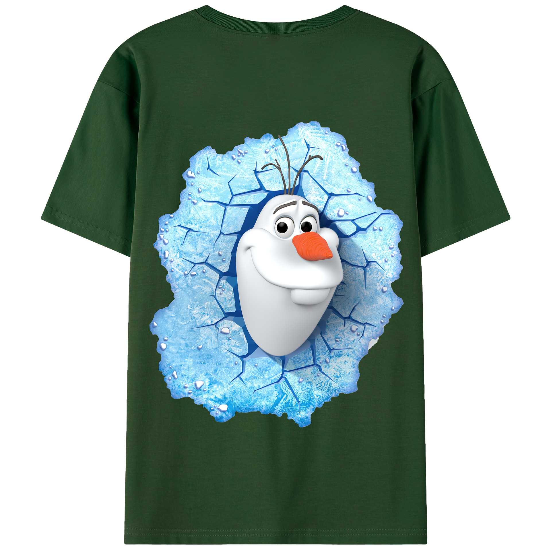 （画像用） アナと雪の女王 アンナ エルサ Frozen Anna Elsa 綿100％半袖Tシャツ（背面プリント）